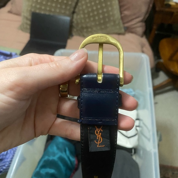 Blue vintage YSL branded belt - Picture 3 of 6